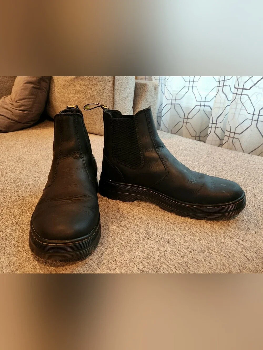Black Dr. Marten's Chelsea Work Boots Size 10 M